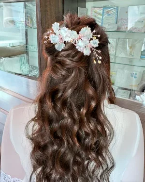 Tocado de Novia en Resina Camila