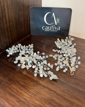 Tocado de Novia con Perlas Diana