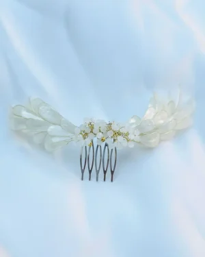 tocado de novia en resina